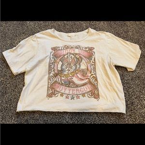 Tan Altr’d State Cropped Shirt